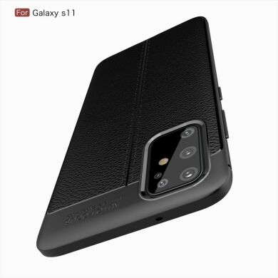 Захисний чохол Deexe Leather Cover для Samsung Galaxy S20 Plus (G985) - Red