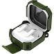Защитный чехол Deexe Orbit Shield для Samsung Galaxy Buds 4 / Buds 4 Pro - Black / Green. Фото 2 из 8