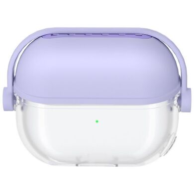 Защитный чехол Deexe Revert Stand для Samsung Galaxy Buds 3 / Buds 3 Pro - Light Purple