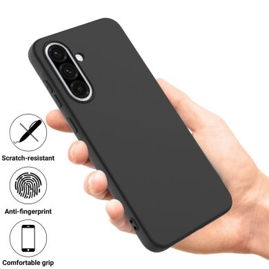 Защитный чехол Deexe Silicone Case для Samsung Galaxy A37 (A376) - Black