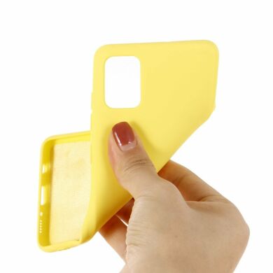 Защитный чехол Deexe Silicone Case для Samsung Galaxy A71 (A715) - Yellow