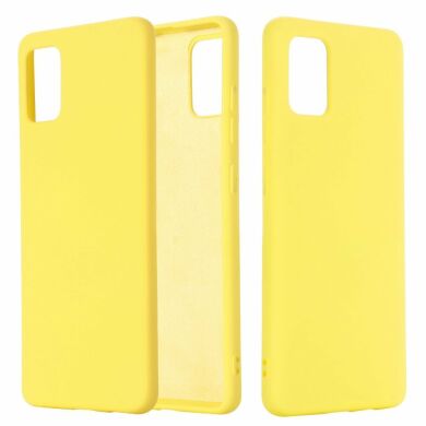 Захисний чохол Deexe Silicone Case для Samsung Galaxy A71 (A715) - Yellow