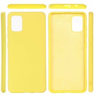 Защитный чехол Deexe Silicone Case для Samsung Galaxy A71 (A715) - Yellow