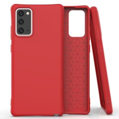 Защитный чехол Deexe Soft Cover для Samsung Galaxy Note 20 (N980) - Red