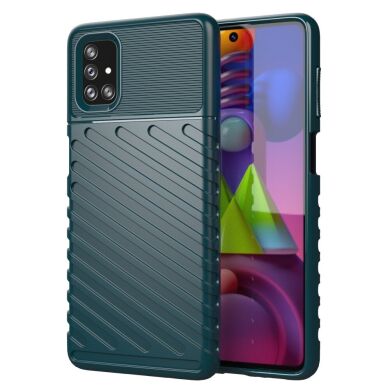 Захисний чохол Deexe Thunder Series для Samsung Galaxy M51 (M515) - Green