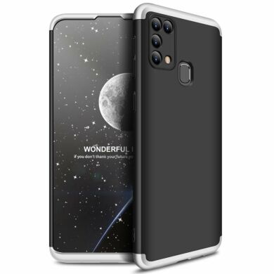 Защитный чехол GKK Double Dip Case для Samsung Galaxy M31 (M315) - Black / Silver