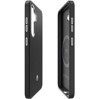 Защитный чехол Spigen (SGP) Enzo Aramid (MagFit) для Samsung Galaxy S25 (S931) ACS09121 / GP-FPS931PGABW - Black / Silver