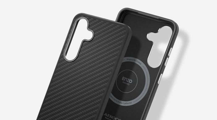 Защитный чехол Spigen (SGP) Enzo Aramid (MagFit) для Samsung Galaxy S25 (S931) ACS09121 / GP-FPS931PGABW - Black / Silver