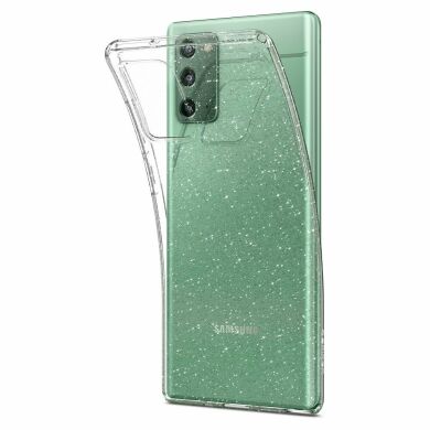 Захисний чохол Spigen (SGP) Liquid Crystal Glitter для Samsung Galaxy Note 20 (N980) - Crystal Quartz