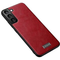 Защитный чехол SULADA Leather Case для Samsung Galaxy S22 Plus - Red