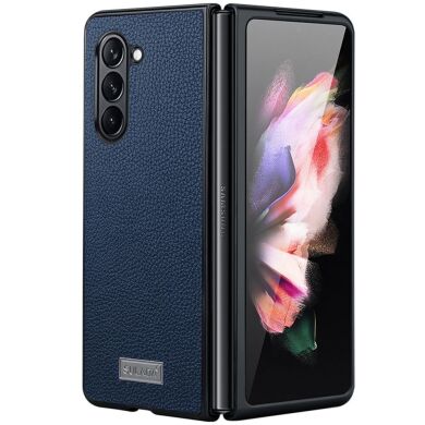 Защитный чехол SULADA Leather Case (FF) для Samsung Galaxy Fold 5 - Sapphire