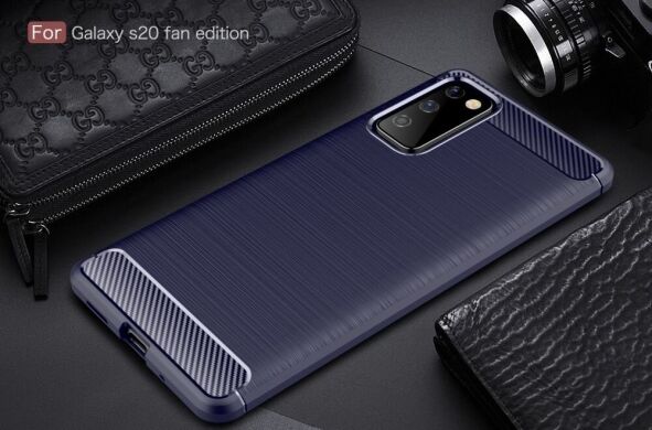 Защитный чехол UniCase Carbon для Samsung Galaxy S20 FE (G780) - Dark Blue