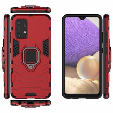 Защитный чехол Deexe Hybrid Case для Samsung Galaxy A32 (А325) - Red