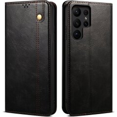 Защитный чехол UniCase Leather Wallet для Samsung Galaxy S26 Ultra (S948) - Black