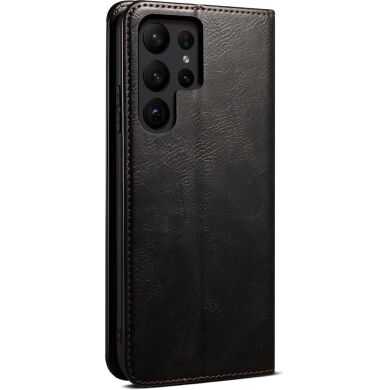 Защитный чехол UniCase Leather Wallet для Samsung Galaxy S26 Ultra (S948) - Black