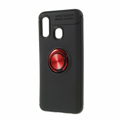 Захисний чохол UniCase Magnetic Ring для Samsung Galaxy A40 (А405) - Black / Red