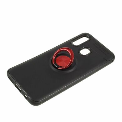 Захисний чохол UniCase Magnetic Ring для Samsung Galaxy A40 (А405) - Black / Red