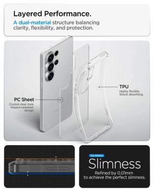 Захисний чохол Spigen Ultra Hybrid для Samsung Galaxy S26 Ultra (S948) ACS10677 - Crystal Clear