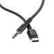 AUX-кабель Hoco UPA17 3.5mm to Type-C (1m) - Black. Фото 2 из 6