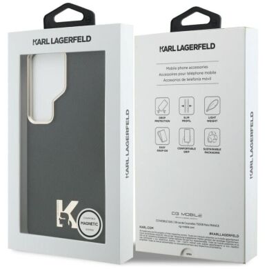 Защитный чехол Karl Lagerfeld K Metal Logo MagSafe для Samsung Galaxy S26 Ultra (S948) KLHMS26L5PGFKHGK - Black