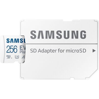 Карта пам’яті MicroSDXC Samsung EVO Plus 256GB C10 UHS-I R160MB/s + адаптер (MB-MC256SA/EU) - White
