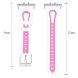 Ремінець Deexe Holes Design для Samsung Galaxy Fit 3 - White / Pink