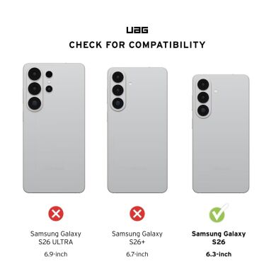 Захисний чохол URBAN ARMOR GEAR Dot Magsafe для Samsung Galaxy S26 (S942) - Ice / Ash