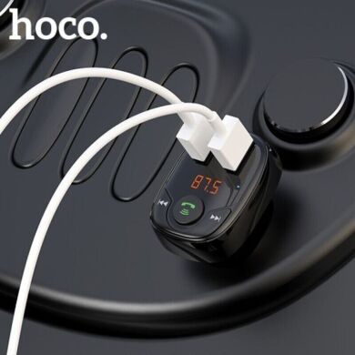 FM модулятор Hoco DE35 Max 18W (2USB) - Black