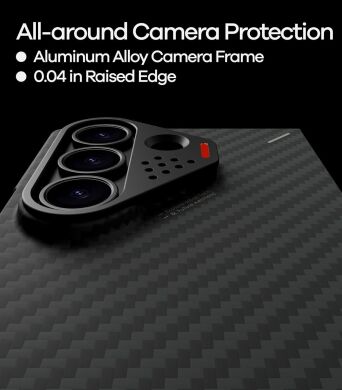 Защитный чехол AULUMU Ultra-Slim Aramid Fiber Case (FF) для Samsung Galaxy Fold 8 Ultra - Black