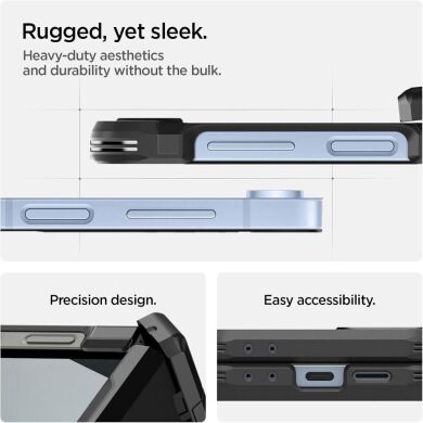 Захисний чохол Spigen (SGP) Tough Armor Pro (MagFit) для Samsung Galaxy Flip 6 / Flip 7 FE (ACS09807) - Black