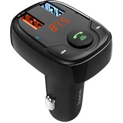 FM модулятор Hoco DE35 Max 18W (2USB) - Black