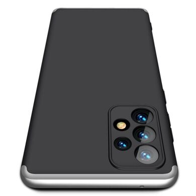 Защитный чехол GKK Double Dip Case для Samsung Galaxy A73 (A736) - Black / Silver