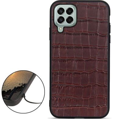 Кожаный чехол UniCase Croco Skin для Samsung Galaxy M33 (M336) - Brown