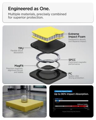 Захисний чохол Spigen Tough Armor (MagFit) для Samsung Galaxy S26 FE (ACS11635) - Gunmetal
