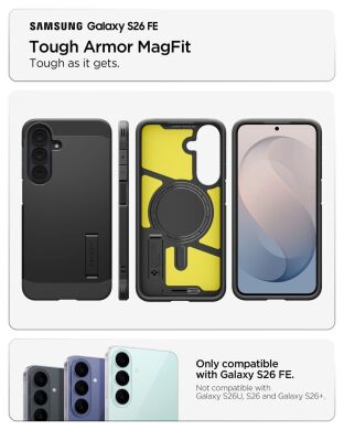 Захисний чохол Spigen Tough Armor (MagFit) для Samsung Galaxy S26 FE (ACS11635) - Gunmetal