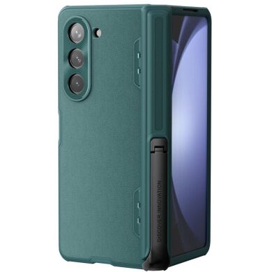 Защитный чехол NILLKIN CamShield Fold Leather Case для Samsung Galaxy Fold 5 - Green