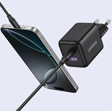 Сетевое зарядное устройство UGREEN X516 GaN 30W Type-C + USB (65014) - Black