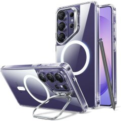 Защитный чехол ESR Classic Hybrid Magnetic Case (Stash Stand) для Samsung Galaxy S26 Ultra (S948) - Clear