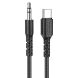 AUX-кабель Hoco UPA17 3.5mm to Type-C (1m) - Black. Фото 1 из 6