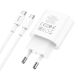 Сетевое зарядное устройство Hoco C94A PD20W + кабель Type-C to Type-C - White. Фото 5 из 8