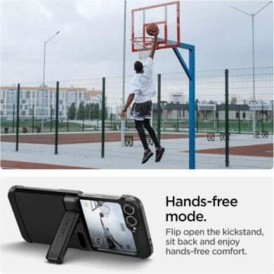 Захисний чохол Spigen (SGP) Tough Armor Pro (MagFit) для Samsung Galaxy Flip 6 / Flip 7 FE (ACS09807) - Black