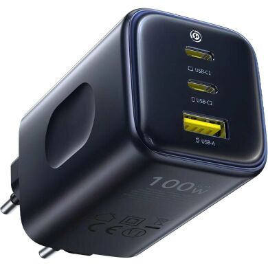 Мережевий зарядний пристрій Baseus PicoGo AE11 2C+U (100W) E0121400 - Black