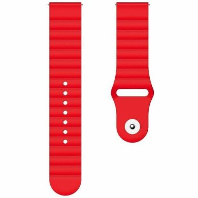 Ремешок Deexe Silicone Strap для часов с шириной крепления 22мм - Red