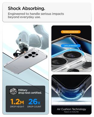 Захисний чохол Spigen Ultra Hybrid для Samsung Galaxy S26 Ultra (S948) ACS10677 - Crystal Clear