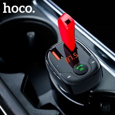 FM модулятор Hoco DE35 Max 18W (2USB) - Black