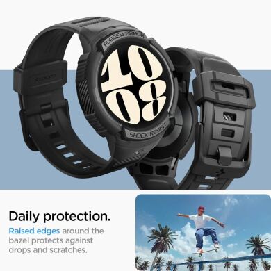 Захисний чохол Spigen (SGP) Rugged Armor Pro (FW) для Samsung Galaxy Watch 6 (44mm) - Black
