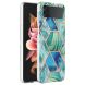 Защитный чехол Deexe Marble Pattern (FF) для Samsung Galaxy Flip 4 - Green. Фото 2 из 6