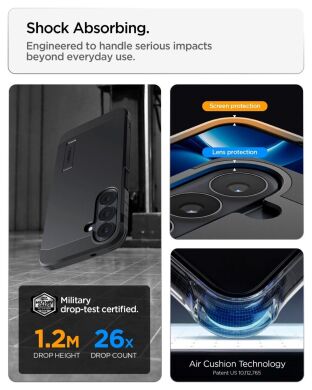 Захисний чохол Spigen Tough Armor (MagFit) для Samsung Galaxy S26 FE (ACS11635) - Gunmetal