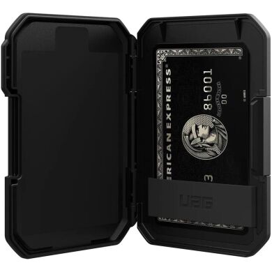 Кардхолдер URBAN ARMOR GEAR (UAG) Magnetic Wallet With Stand (964442114040) - Black / Titanium