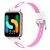 Ремешок Deexe Holes Design для Samsung Galaxy Fit 3 - White / Pink
